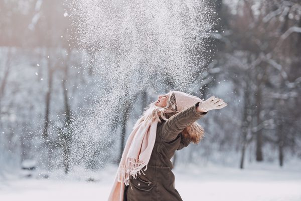 woman in winter